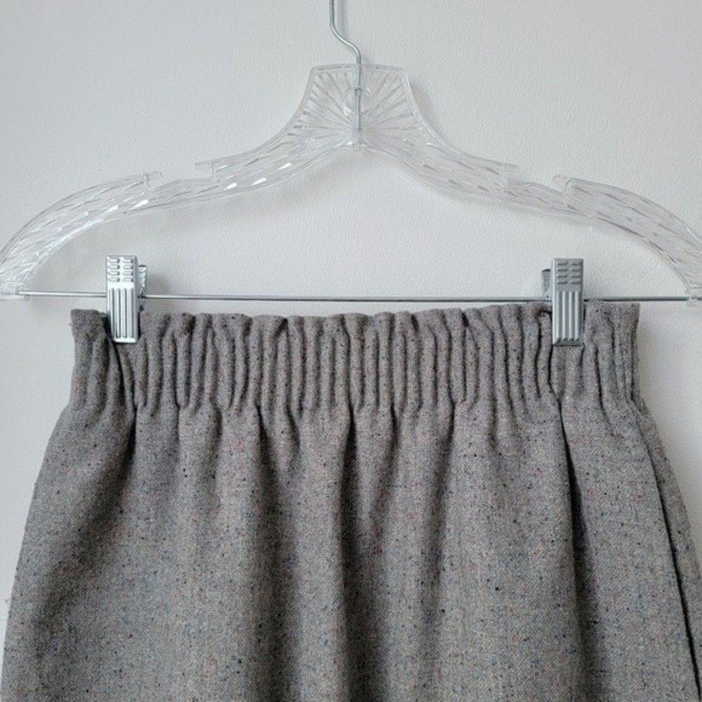 𝅺J. CREW Paperbag Wool Blend Mini Skirt Gray - Picture 8 of 10